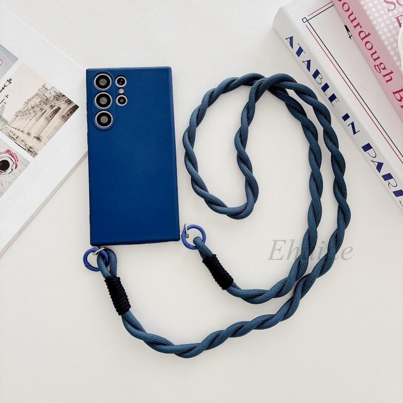 

Shockproof Case for Samsung Galaxy S26 S25 Ultra S23 S24 FE A56 A16 A36 A55 A35 A15 Colorful Crossbody Lanyard Strap Soft Cover S24&Case and Strap