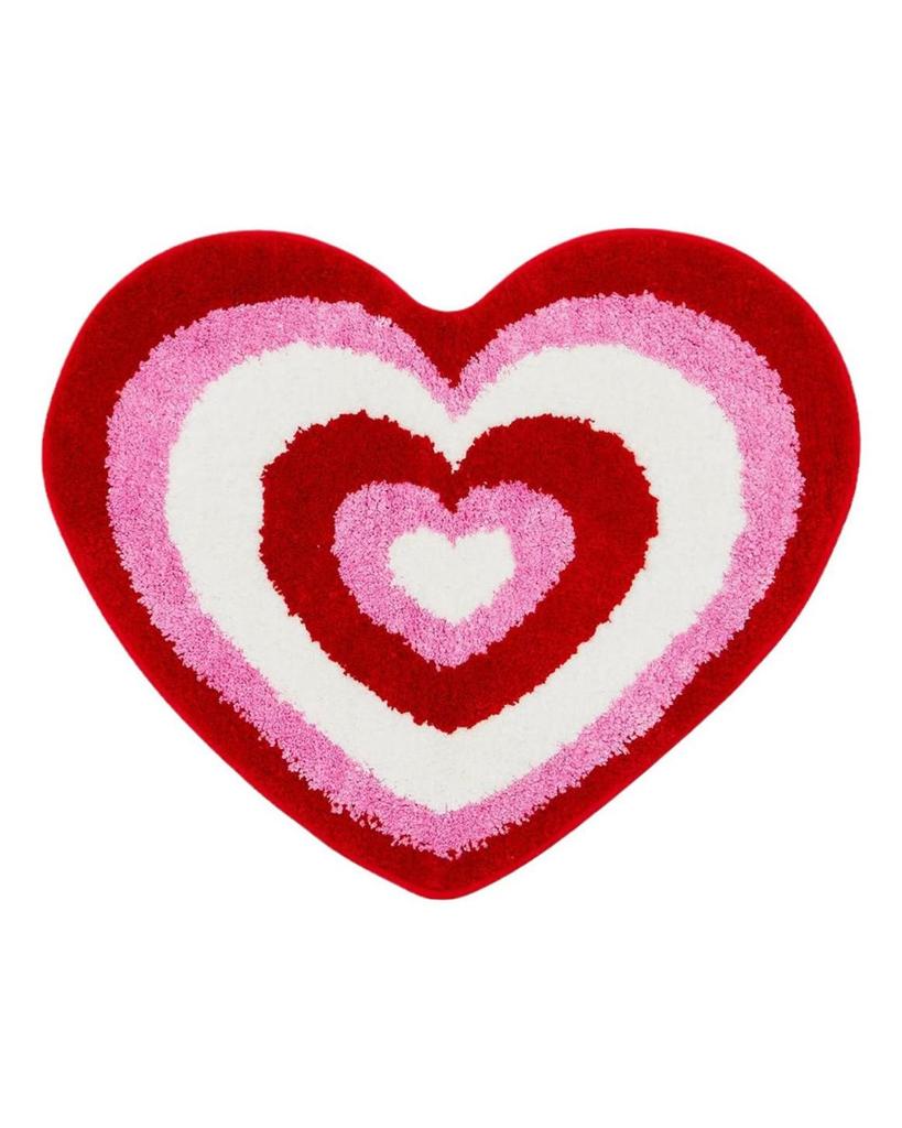 Walentynkowy dywanik łazienkowy Antypoślizgowa mata do kąpieli w kształcie serca Miękka zmywalna mata prysznicowa w kształcie miłości Dekoracja łazienki