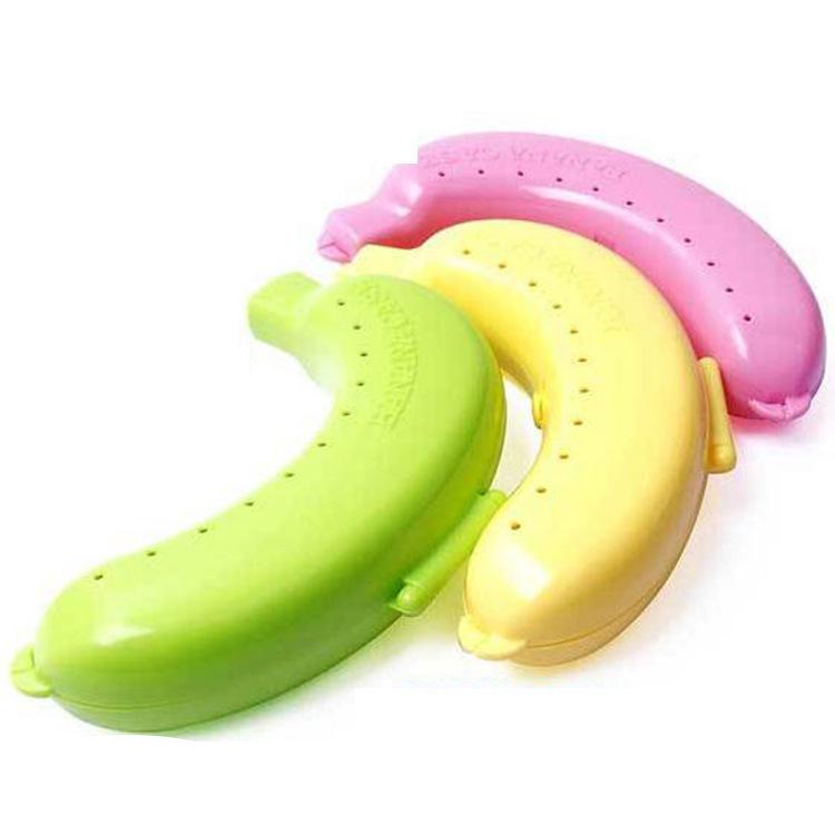 Portable Plastic Banana Protector - Anti-Crush Case for School, Travel, Picnic, Takeaway