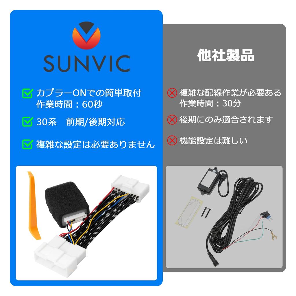 SUNVIC Toyota Alphard Vellfire 30 Series Power Back Door Alphard/Vellfire 20 Series Open Kit,