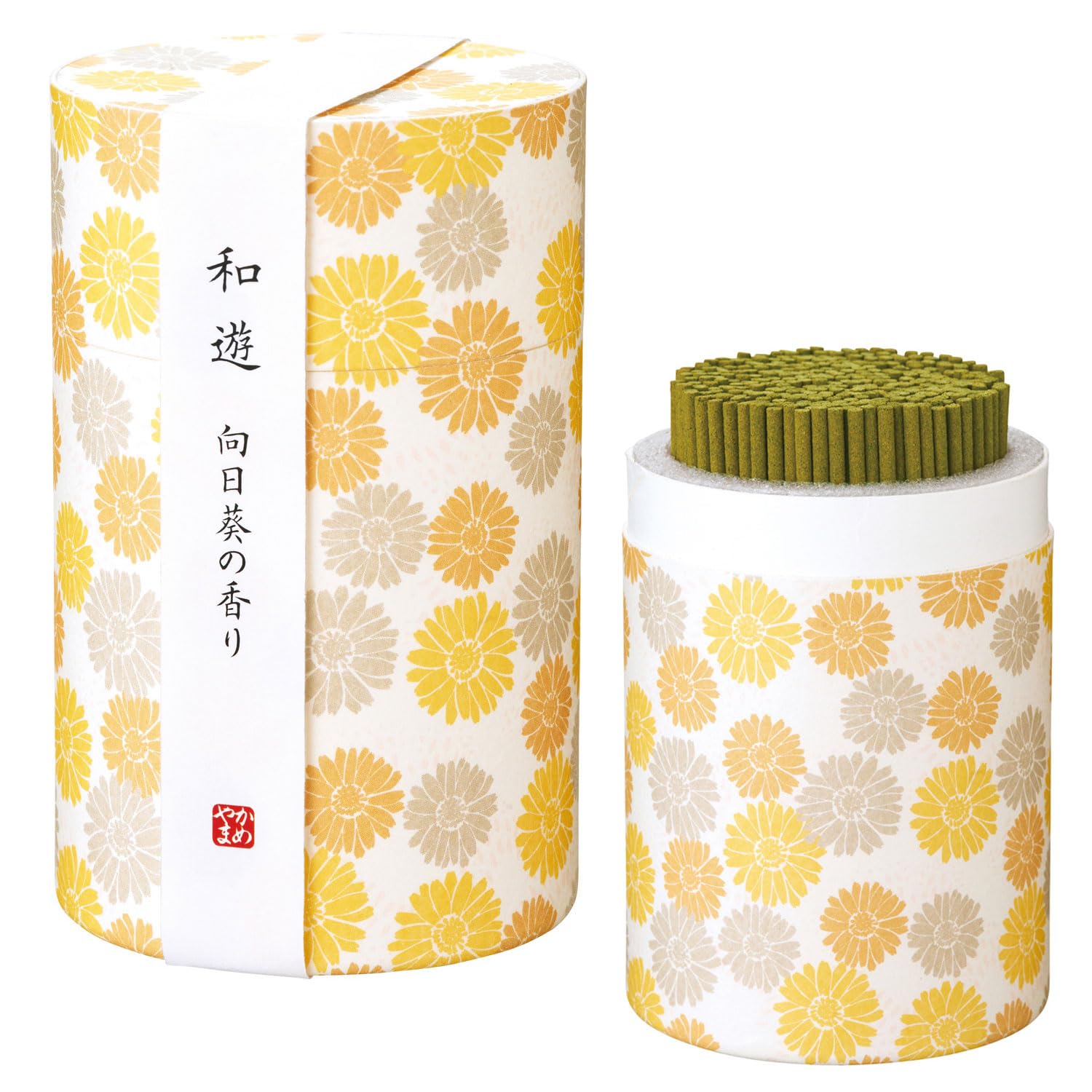 Kameyama Wayu Sunflower Scent Incense 90g 300 Mini Size Sticks, Approx. (Approx. sticks),