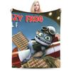Coperta Plaid Cartone Animato Crazy Frog per Divano Morbida Accogliente Peluche 50x60 Pollici Diverse Misure Copriletto per Tutte le Stagioni