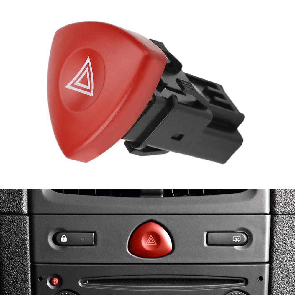 Emergency Hazard Flasher Warning Light Switch Button For Renault Laguna