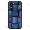 Jeans Cowboy Denim printed Phone Case For Samsung Galaxy A20,21s,22,31,32,52,53,72,73,80,91 Soft Liquid Silicone Black Cover