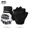 Motorcycle Half-Finger Gloves Carbon Fiber Reinforced Goat Leather Protective Riding Gear Men Unisex Use