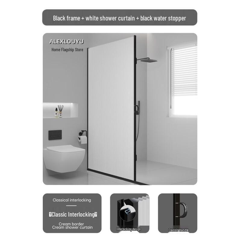 

Yipan Invisible Shower Curtain