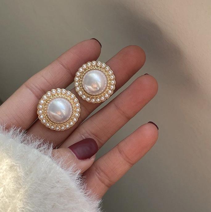 Cercei Stud cu Perle Baroc Vintage pentru Femei - Inspirați de Zâne, Stil Celebritate, Accesorii de Urechi Versatile