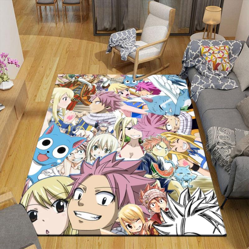 Fairy Tail Home Sofa Decoration for Living Room & Bedroom, Non‑Slip Play Flannel Floor Mat for Game Room
