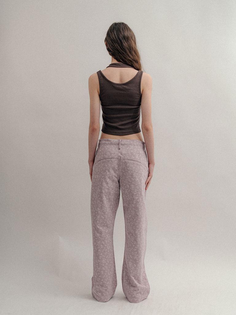VISUS Flower Cotton Pants_Pink