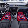 Montreal Canadiens pattern  Black Car Floor Mats Full Coverage All-Season Car Mats, XPE Non-Slip And Wear-Resistant Mats Suitable for SUV Interiors, T