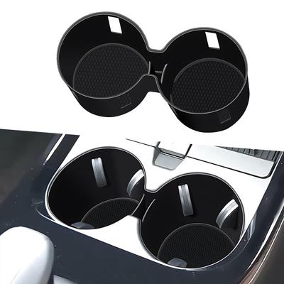 Car Cup Holder Silica Gel Pads for Toyota Prius 60 Series Made of and Soundproof Interior Car Supplies Holder Coasters, (2023-Present), Silicone,