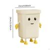 Creative Trash Can Cute Garbage Bin Dustbin Household Compost Bucket for Bathroom