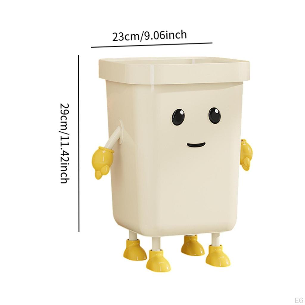 Creative Trash Can Cute Garbage Bin Dustbin Household Compost Bucket for Bathroom