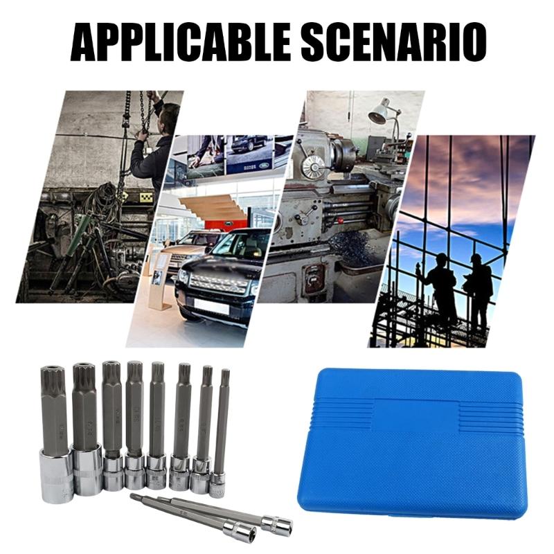Professional Drive Impacts Socket Set 12 Point Batches Head Socket For Car Motorcycles And Industrial Equipment