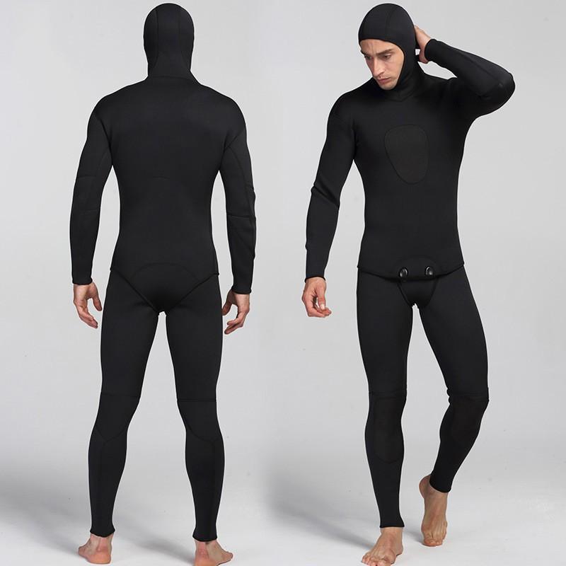 1.5mm Neoprene Wetsuit Set Mens Two-Piece Shorty Snorkeling Diving Fall Warmth UV Protection