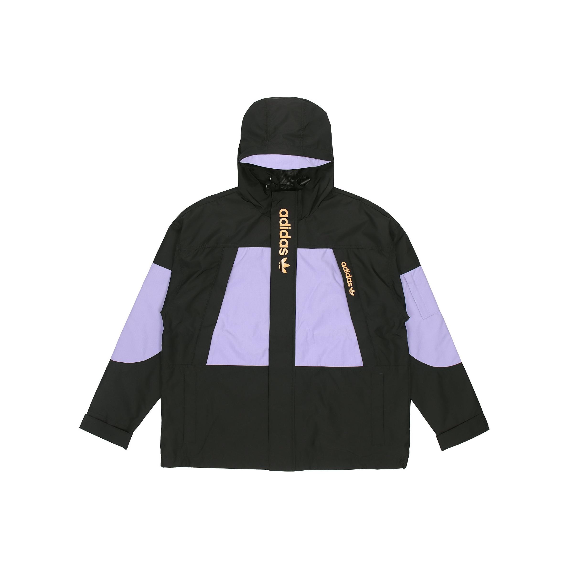 

Adidas Originals Трилистник Свободная куртка с капюшоном Мужская верхняя одежда Черный H07078 M