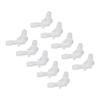 10Pcs Elbow Hose Joint 90 Degree Connector Adapter L Shape Equal Diameter Plastic Fittings 7.9mm