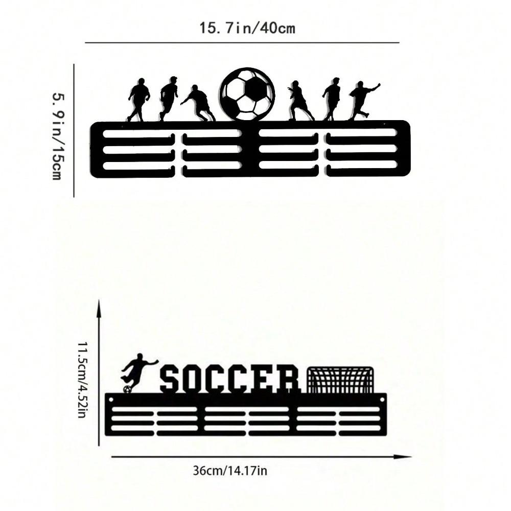 Gothic Metal Wall Shelf Sports Decor Display Storage Durable Rustproof