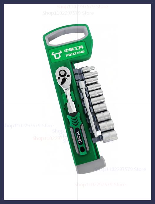 

72 Tooth CRV Ratchet Spanner Set 1/4” 3/8” Drive Car Repair Socket Wrench Tool Kit for DIY Auto Mechanical Work