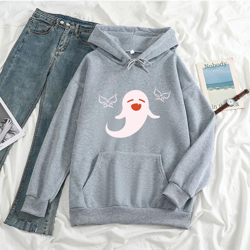 Harajuku Open World Adventure Game Genshin Impact Hu Tao Kawaii desene animate pentru femei Hanorace estetice Streetwear Bărbați Hanorac de iarnă