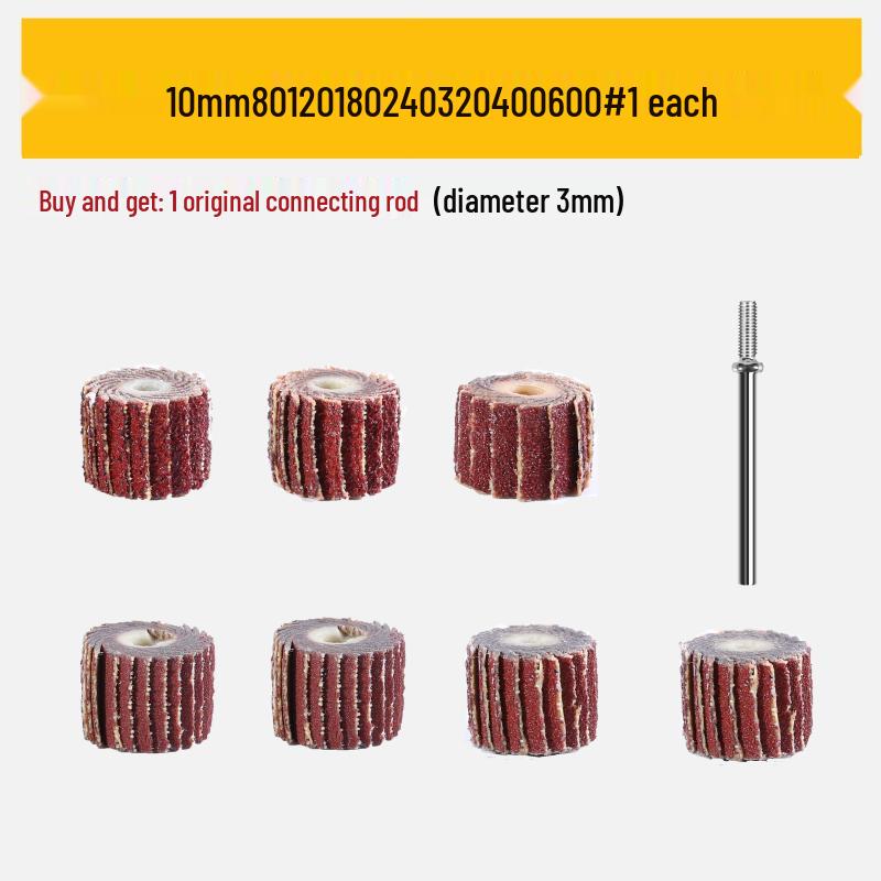 Flap Disc Grinding & Polishing Wheel with Shank - Rust & Paint Removal Tool for Wood & Metal