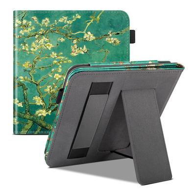 E-Book Lederhülle für 2024 Kobo Libra Color (Modell: N428) 7-Zoll, Handflächenständer mit Schlafmodus