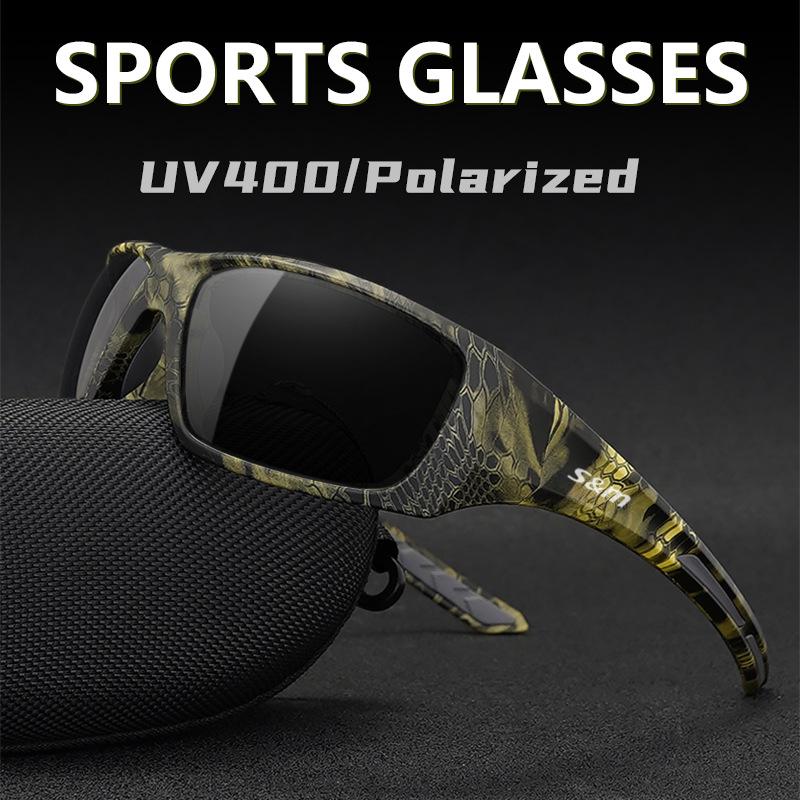 Camouflage Polarized Tactical Sunglasses: Ideal for Outdoor Sports, Hunting, and Fishing - Unisex Style for European and American Use