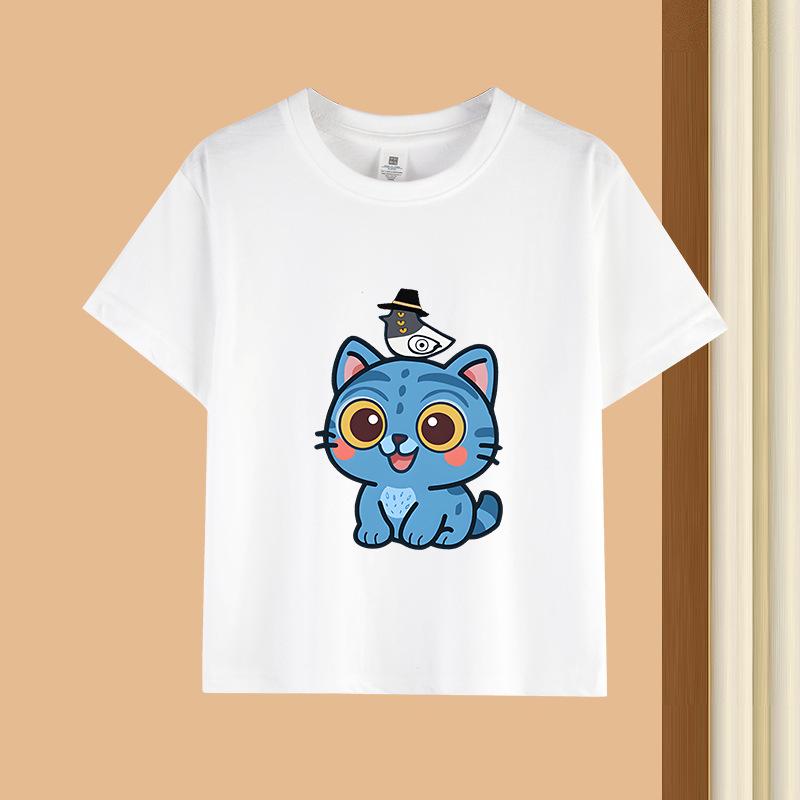 Kpop Korean Wave Witch Hunt printed T-shirt short sleeved children's clothing