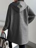 Europäischer & Amerikanischer Damen Kapuzen-Langmantel - Herbst/Winter Übergröße, Einfarbige, Warme Überjacke.