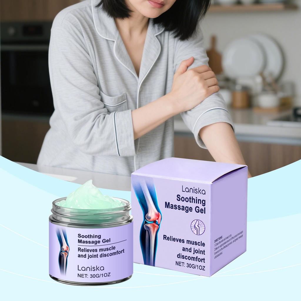 LANISKA Herbal Joint Care Gel: Gentle Massage for Knees, Shoulders, and Neck.