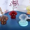 Kreative Pilzglasvase, Hydrokultur-Terrarium-Kunst, Desktop-Dekor, Blumenflasche, Zimmertisch, DIY-Aromatherapie-Dekor
