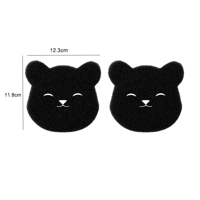 2/4pcs Laundry Ball Washing Machine Lint Catcher Bear Shape Pet Hair Remover Reusable Clothes Sofa Cat Dog Hair Cleaning Sponge