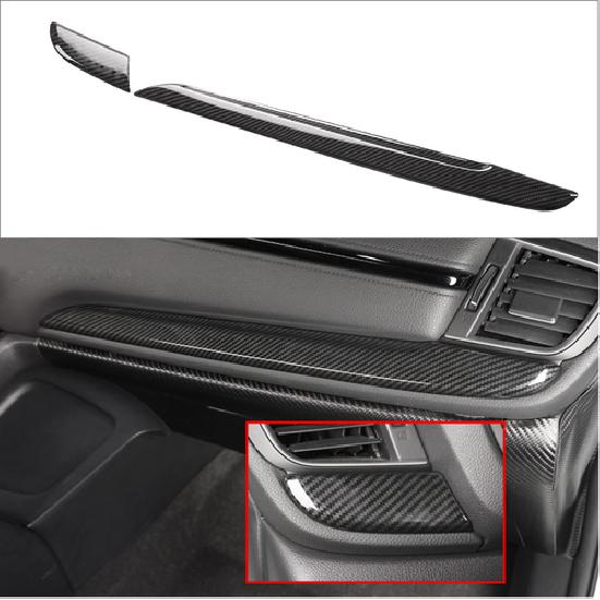 For Honda CRV CR-V 2017- Carbon Fiber Console Dashboard Cover Trim Decor