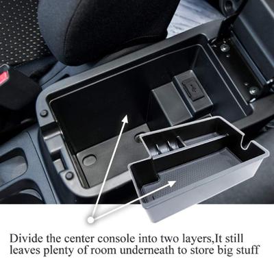 Armlehnen-Aufbewahrungsbox Anti-Rutsch-Matte ABS Matt Aufbewahrungs-Handschuh für Mitsubishi Outlander Sport ASX RVR 2010+