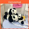 Plush Backpack Panda With Lightweight Design Butterfly Knot Lamb Messenger Bag