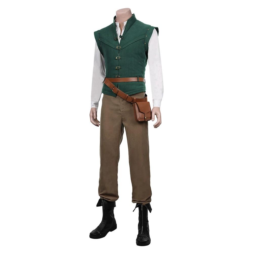Flynn Rider Tangled Rapunzel Cosplay Costume Adult Carnival Uniform Halloween Anime Halloween Costumes