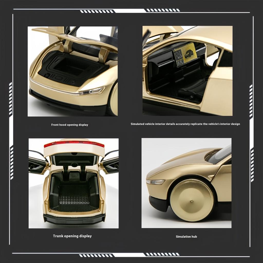 1:32 Cool futuristic alloy model car, cool sound and light, exquisite desktop ornaments, Christmas/birthday gifts