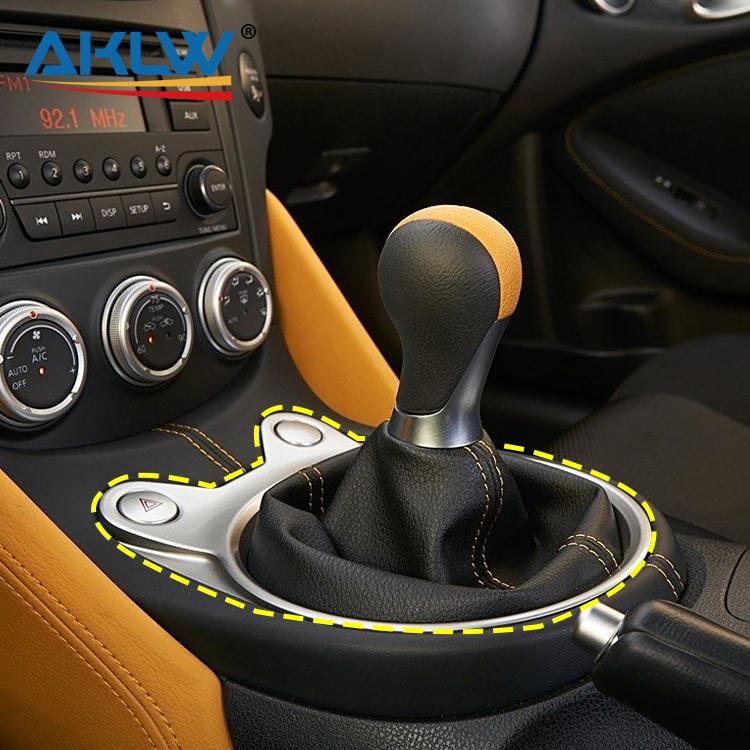 Real Carbon Fiber Center Console Gear Shift Panel Trim Frame for Nissan 370Z 2009-2019 Car Interior Accessories Protection Cover