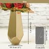 Metal Flower Vase, Designer Stainless Steel Prism Glow Flower Vase (Gold, Pentagonal),  Behoma