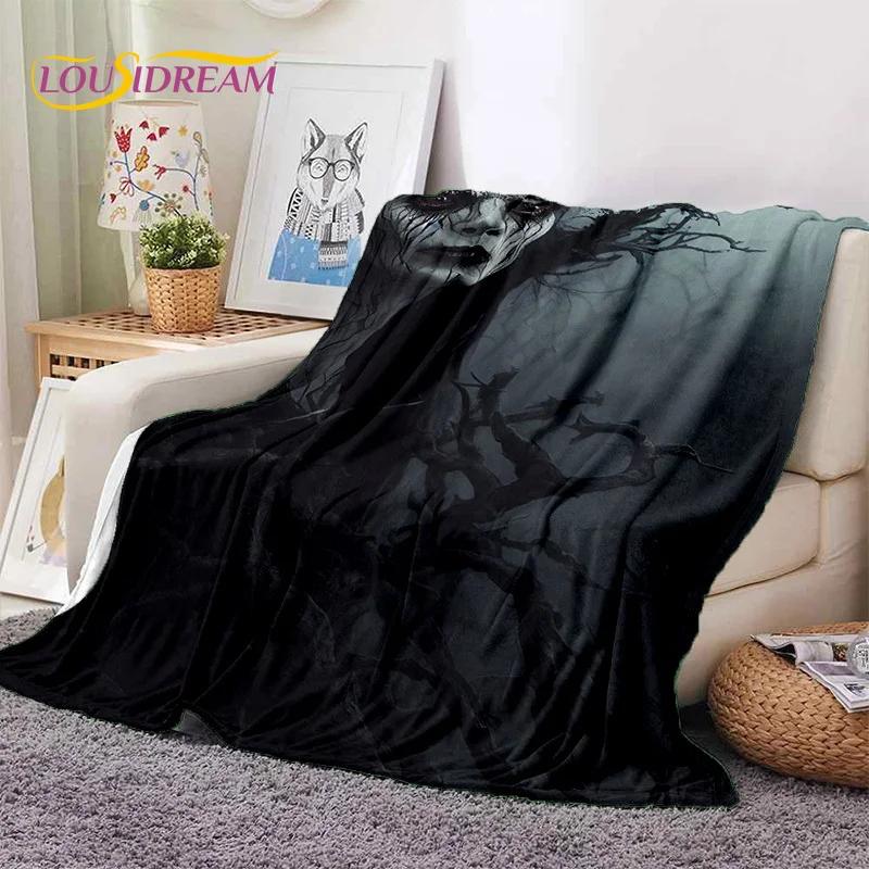 Gothic Horror Monsters Demon Ghost Soft Flannel Blanket for Beds Bedroom Sofa Picnic,Throw Blanket for Cover Outdoor Leisure Nap