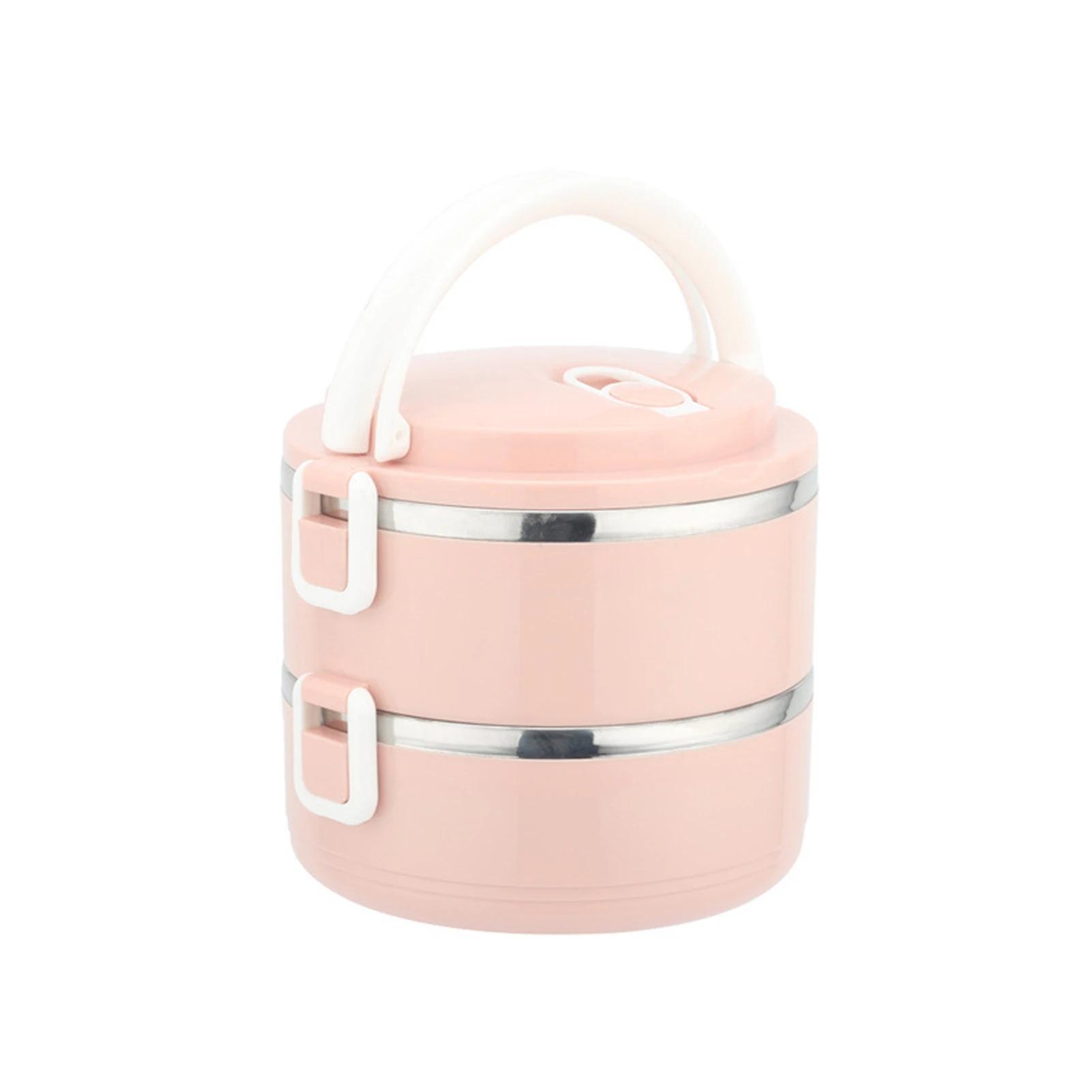 

1/2/3/4 слоя из нержавеющей стали Ланч-бокс, штабелируемые термобоксы Bento для взрослых и детей, переносной контейнер для еды для пикника дома