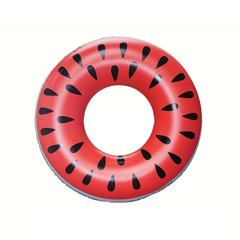 Inflatable Watermelon & Pink Swim Ring Set (2-Pack)