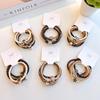 5-Piece High-Elasticity Coffee Hair Ties - Durable Korean Style Ponytail Accessories