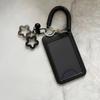 Morandi Color Star Charm Retractable Plastic Card Holder with Keychain Cute and Functional for Bus, Campus, ID, and Credit Cards, Card Holder