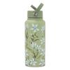 Stainless Steel Sports Water Bottle Large Capacity 1L 304 Stainless Steel Thermal Mug Vacuum Insulation Straw Lid Thermos Cup