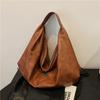 Korean Style PU Dumpling Bag Retro Versatile Commuting Handbag Fashionable Tote Bag  Travel