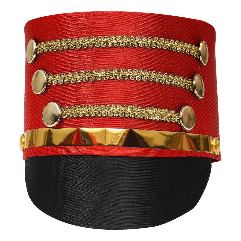 Gold Trim Strips Drum Major Master Hats Hat-nutcrackers Soldier Top Cap  Performance