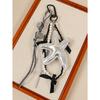 Korean Sweet Delicate Sequin Leather Silver Starfish Pendant Keychain Pearl Chain Bag Pendant