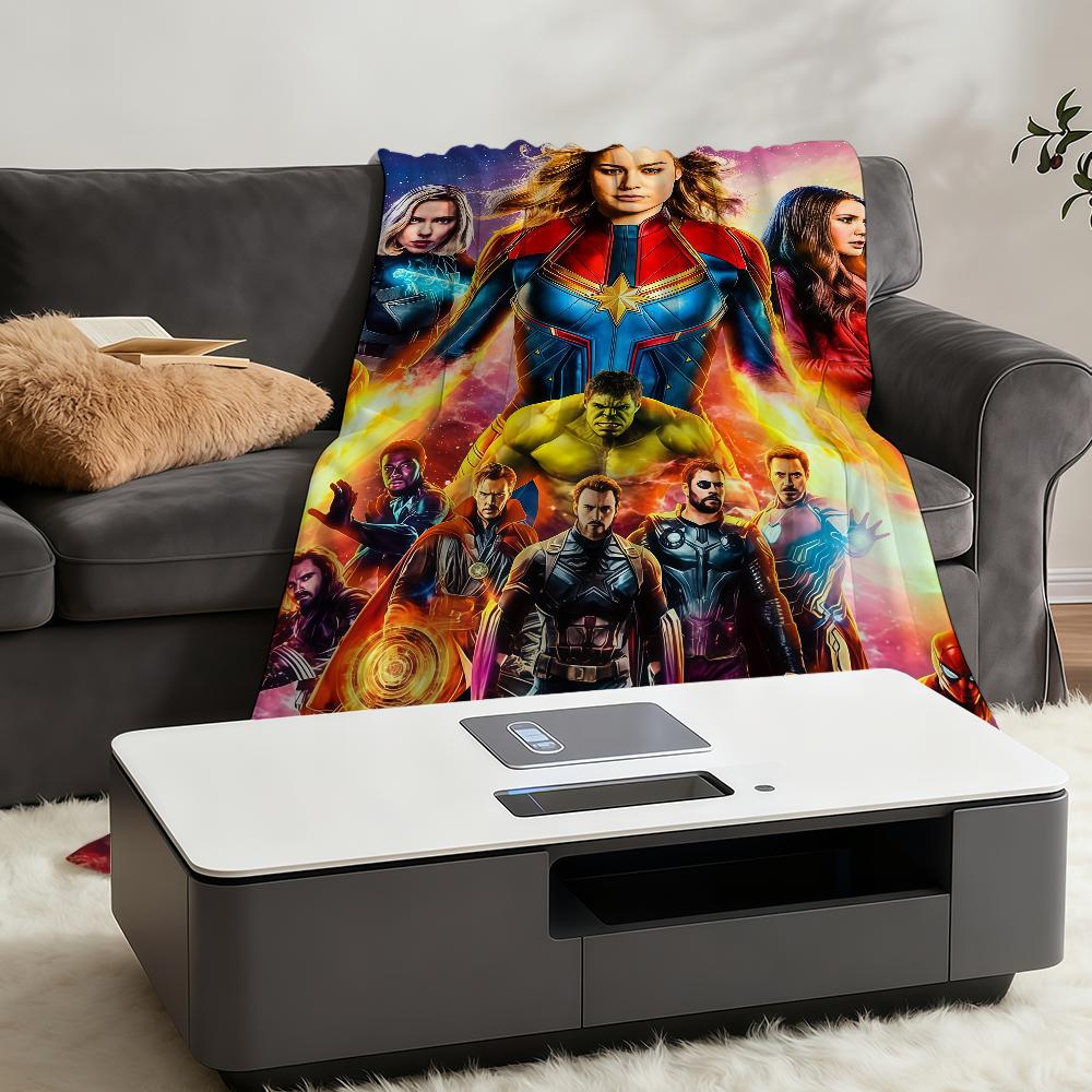 Blanket Throw Super Cosy Plush Living A-Avengers-ES Room Sofa Couch E-EndgameS-ES Childish Birthday Gifts