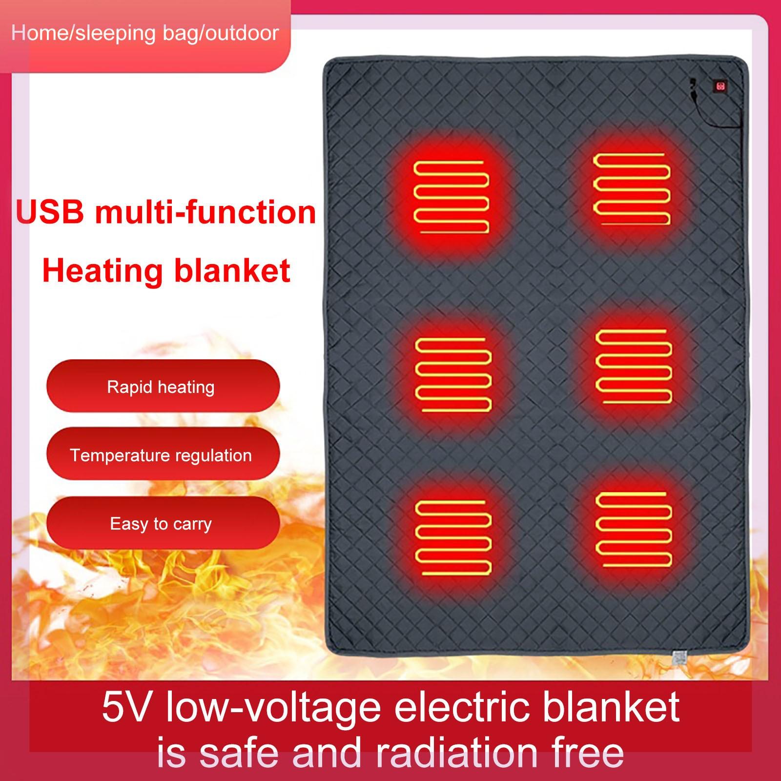 

USB/type C 3-скоростной спальный мешок для палатки с контролем температуры Hea чёрный